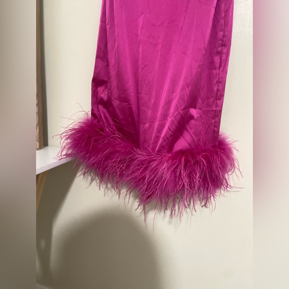 PINK Fashion Nova Girly Dress Silk - Picture 3 of 5